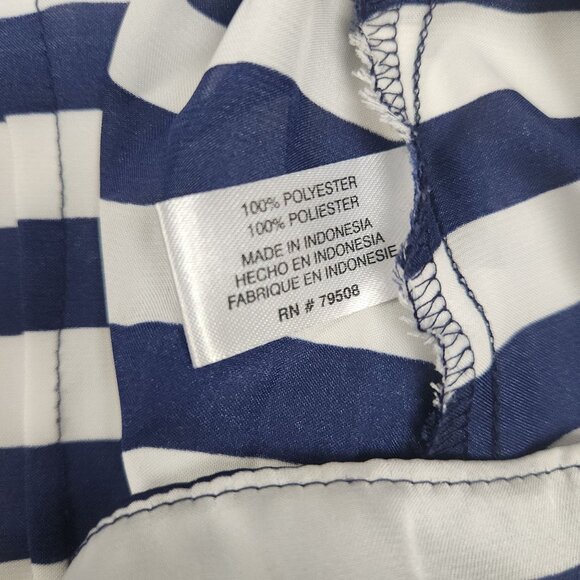 Violet & Claire Striped Halter Top Black & White Polyester Women Size M - Picture 5 of 8